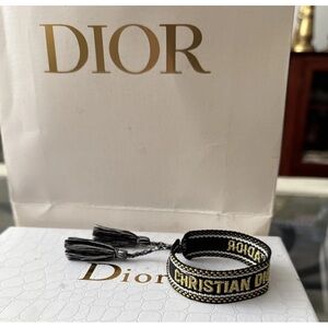 Dior Black and Gold Bracelet